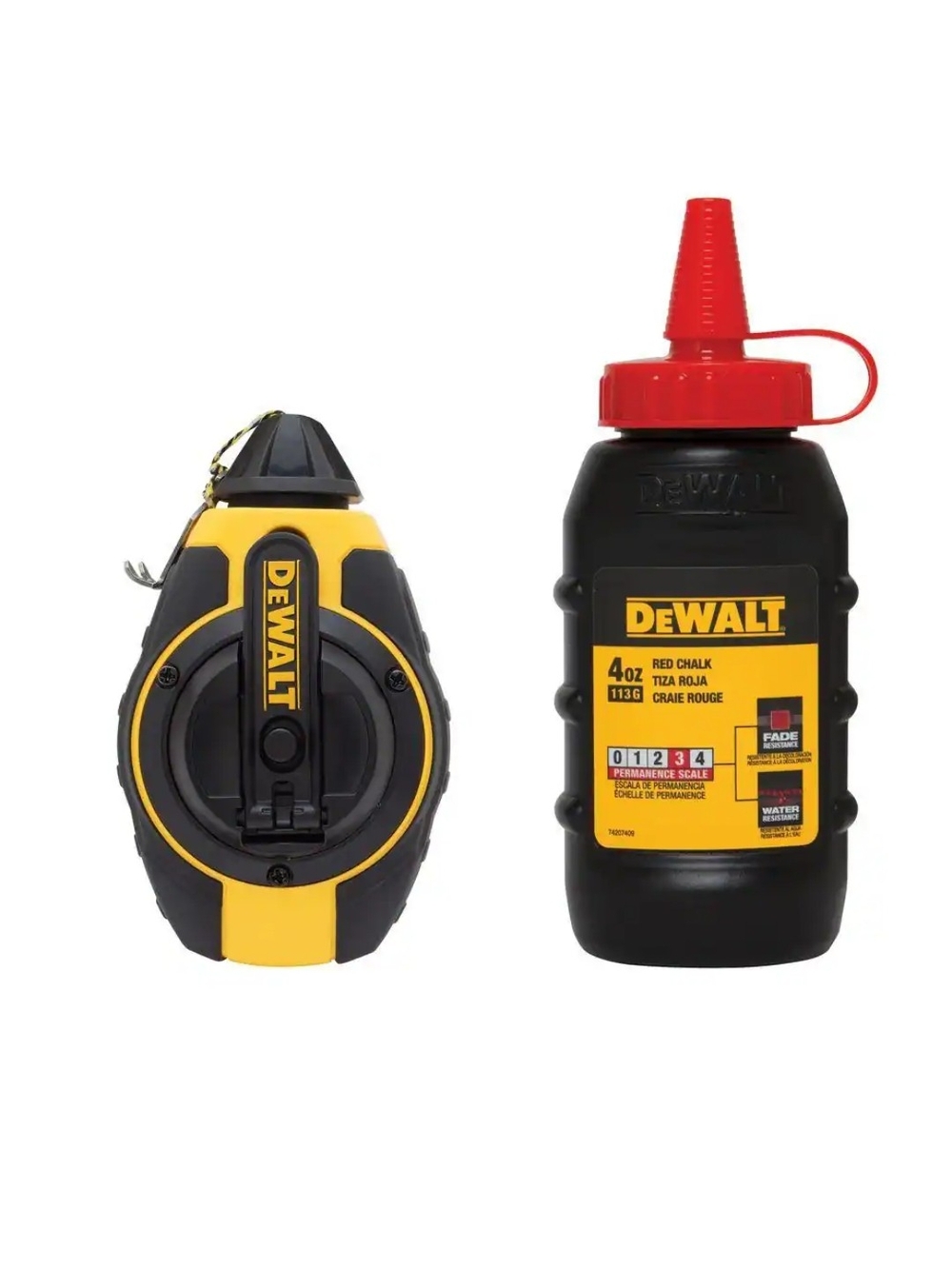 DeWalt 100 ft. Chalk Reel with Red Chalk